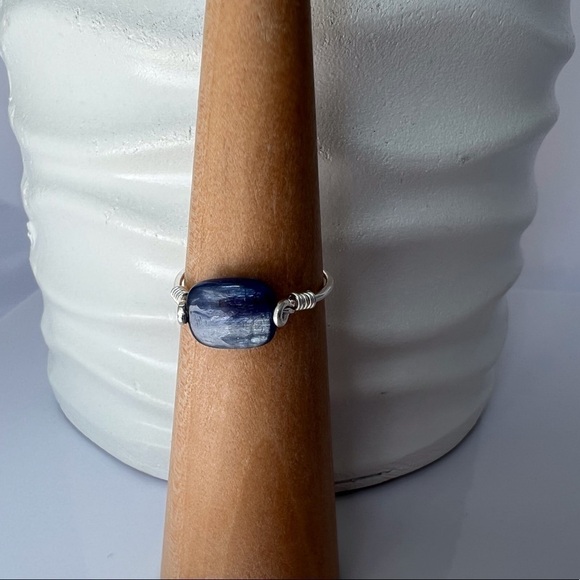 BLUE Kyanite Sterling Silver Ring - Picture 3 of 12